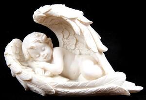 Statueta Ingeras dormind, 9 cm