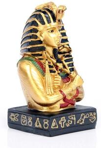 Statueta egipteana Tutankamon cu insemne regale 11 cm