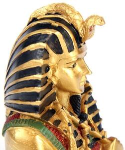Statueta egipteana Tutankamon cu insemne regale 11 cm