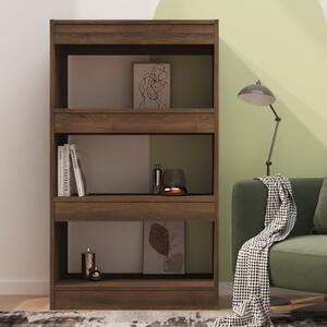 813604 Book Cabinet/Room Divider Brown Oak 60x30x103 cm Chipboard