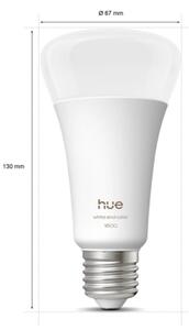 Bec LED dimabil Philips Hue WACA E27/11,8W/230V 1000-20000K