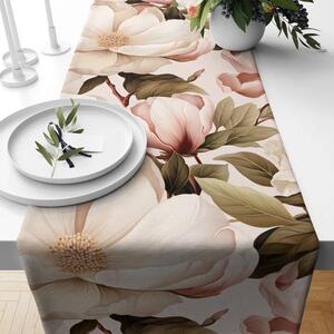 Față de masă, traversă cu motiv floral Lățime: 80cm | Lungime: 140cm