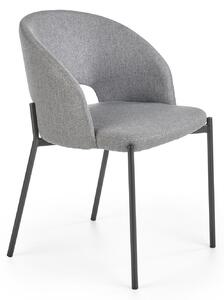 Scaun tapitat K373, gri, 51x57x77 cm