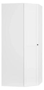 Dulap de colt FLEZ, alb, PAL, cu o usa, 103x103x240 cm