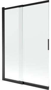 Mexen Fox paravan de baie cu 2 aripi glisante 120 x 150 cm, transparent, negru - 891-120-002-70-00
