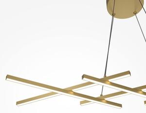 Maytoni MOD244PL-L50BSK - Lustra LED HALO, suspendată pe cablu, LED/40W/230V, aurie