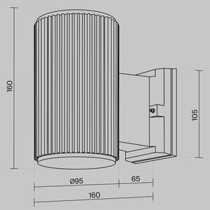 Maytoni O419WL-01W - Aplica de perete pentru exterior RANDO 1xE27/60W/230V IP54 alb