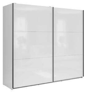 Dressing TETRIX, alb lucios, PAL, cu 2 usi, 220x60x196 cm
