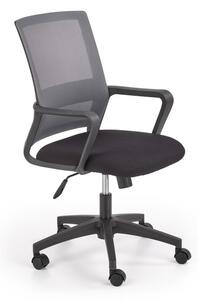 Scaun ergonomic de birou, inaltime 91-100 cm, tetiera reglabila, baza polipropilena, functie blocare si balansare, negru