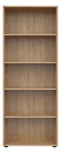Biblioteca SPACE OFFICE, stejar artisan, PAL, 80x37x203 cm