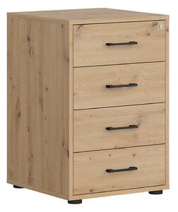 Comoda SPACE OFFICE, stejar artisan, PAL laminat, 50x50x76 cm