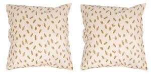 Set 4 perne din puf de gasca cu invelis din bumbac 70 x 70 cm