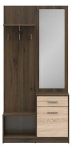 Mobilier hol NEPO PLUS, stejar nobil/stejar sonoma, PAL laminat, 90x31