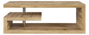 Masuta cafea GLIMP, stejar wotan, PAL/metal, 120x60x45 cm