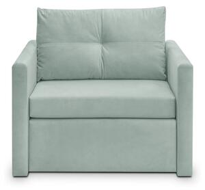 Fotoliu extensibil BUNIO, stofa catifelata verde menta - Modoo 2313, 9