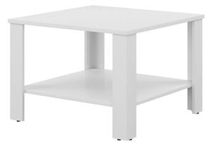 Masuta cafea ODETTE, alb, PAL, 68x68x48 cm