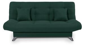 Canapea extensibila VIOLA, stofa verde - Elia 39, 192x89x48 cm