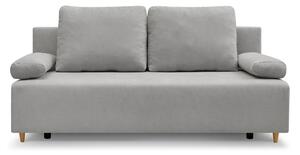 Canapea extensibila SUN, stofa catifelata gri - Enjoy New 45, 193x92x9