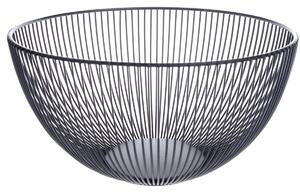 Bol de fructe din metal, negru