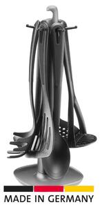 Suport rotativ cu ustensile de bucătărieWestmark GENTLE, set de 7 buc., negru