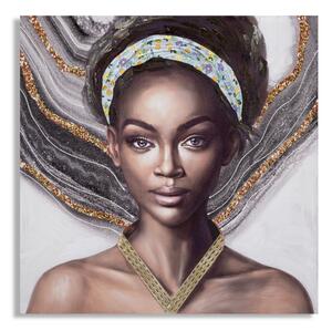 Tablou Naomi - B-, Lemn Canvas, Multicolor, 100x100x3 cm