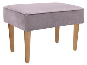Taburet MILO, stofa catifelata mov lila - Monolith 62, 61x37x39 cm