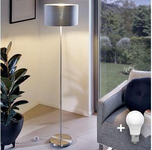 Lampadar LED Eglo TUNJA 1xE27/60W/230V crom mat/gri
