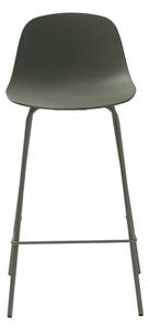 Scaun de bar kaki din plastic 92,5 cm Whitby – Unique Furniture