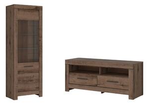 Mobilier living BALIN, stejar, PAL, 2 piese