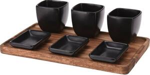 Set de servit Acacia Black, 7 piese