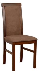 Scaun COMO, maro/nuc, stofa clasica/lemn, 43x51x92 cm