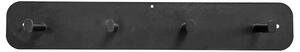 Cuier perete TIM, negru, metal, 60x6x10 cm