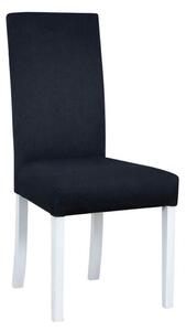 Scaun CAMPEL, negru/alb, stofa clasica/lemn, 46x55x96 cm