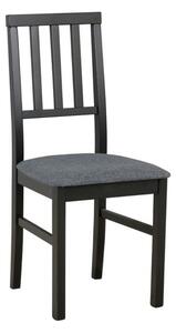 Scaun AREN, gri grafit/negru, stofa clasica/lemn, 43x50x92 cm