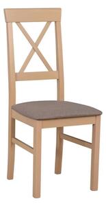 Scaun ALLA 3, maro/stejar sonoma, stofa clasica/lemn, 43x51x95 cm
