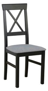 Scaun ALLA 3, gri deschis/negru, stofa clasica/lemn, 43x51x95 cm