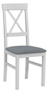 Scaun ALLA 3, gri/alb, stofa clasica/lemn, 43x51x95 cm