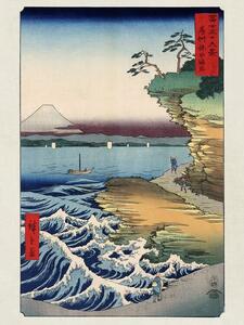 Imprimare de artă Hokusai - The Coast At Hota In Awa Province, Katsushika Hokusai, (30 x 40 cm)
