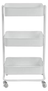 Carucior servire MIKE, alb, metal, 43x35x79 cm
