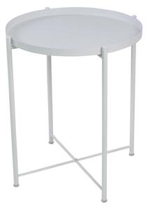 Masuta cafea TIM, alb, metal, 48x48x53 cm