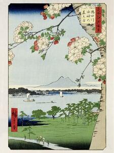 Imprimare de artă Hokusai - Massaki And Suijin Grove, Utagawa Hiroshige, (30 x 40 cm)