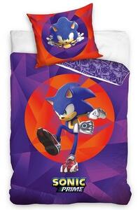 Lenjerie de pat pentru copii Hedgehog Sonic Prime, 140 x 200 cm, 70 x 90 cm