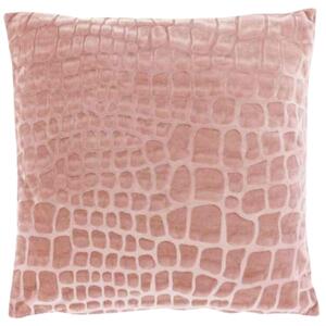 Perna decorativa din catifea NANOU 45x45 cm, roz prafuit