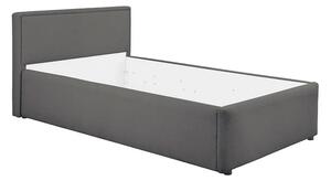 Cadru pat NEDIN 90x200, stofa clasica gri inchis - Maya 21