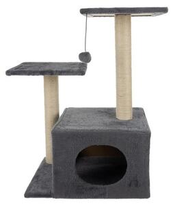 Ansamblu de joaca pentru pisici, 4 etaje, jucarie inclusa, inaltime 71 cm