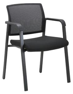 Scaun MIRO, negru, stofa/metal, 57x54x81 cm