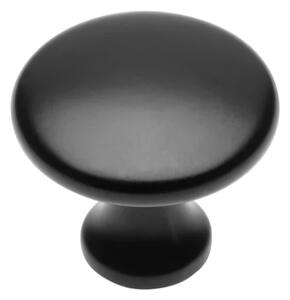 Buton pentru mobila Udine, finisaj negru mat GT, D:29 mm