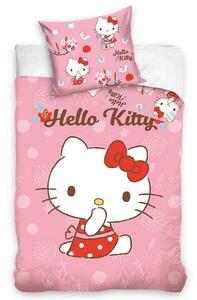 Lenjerie de pat Hello Kitty Little Mlsalka, 100 x135 cm, 40 x 60 cm