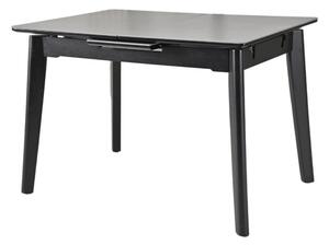 Masa extensibila OSTEN, gri cu efect de marmura/negru, 110/140x80x76 c