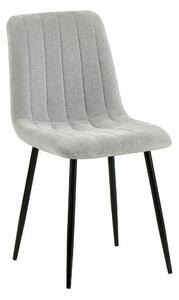 Scaun JET, gri deschis/negru, stofa clasica/metal, 44x54x88 cm